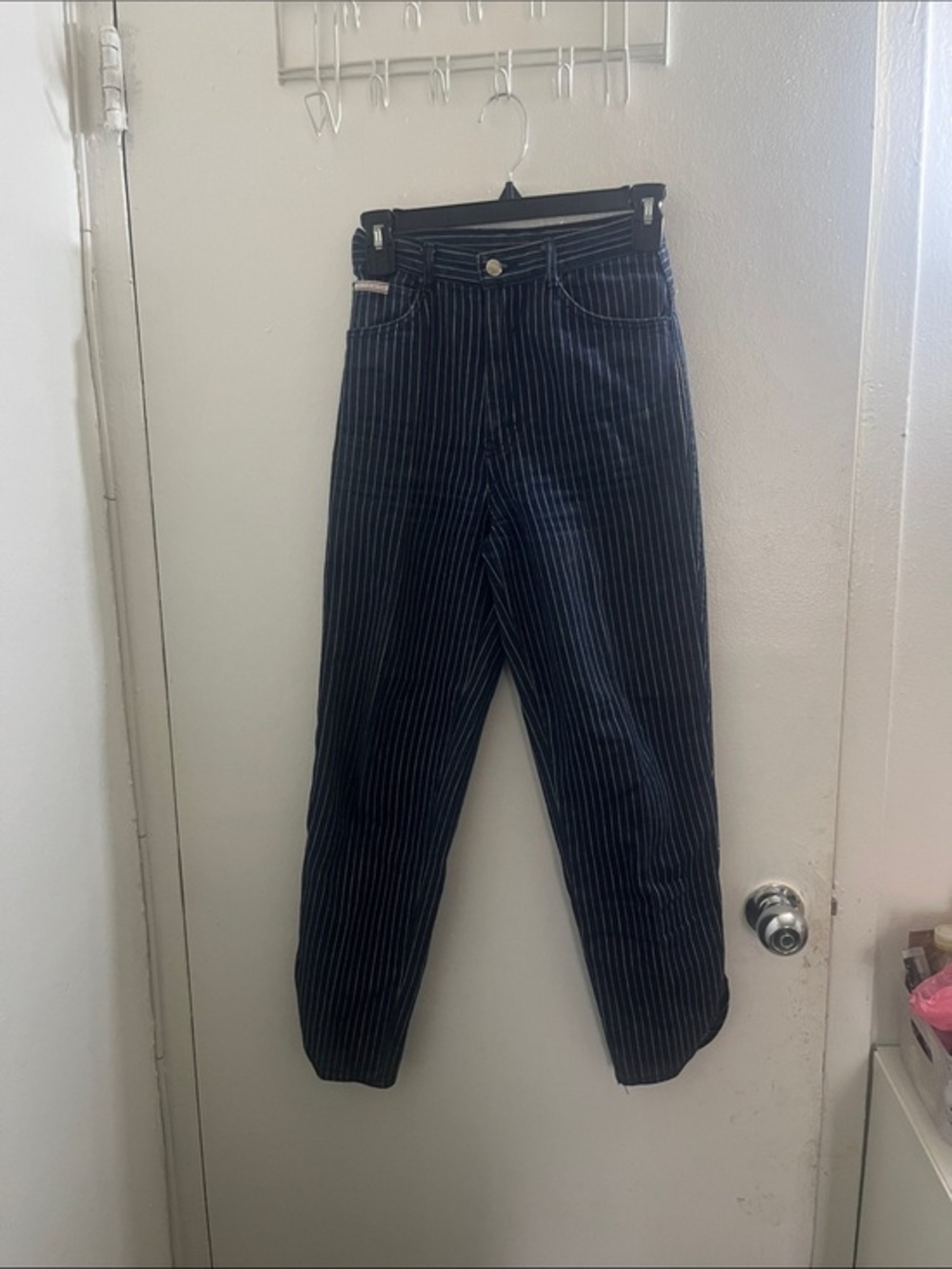 Gitano vintage women’s retro style striped jeans. #vintage #retro.